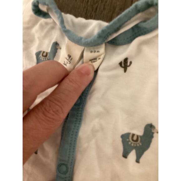 Kyte Baby Bamboo Alpaca Llama Snap Sleeper Size 0-3mo - Picture 2 of 2